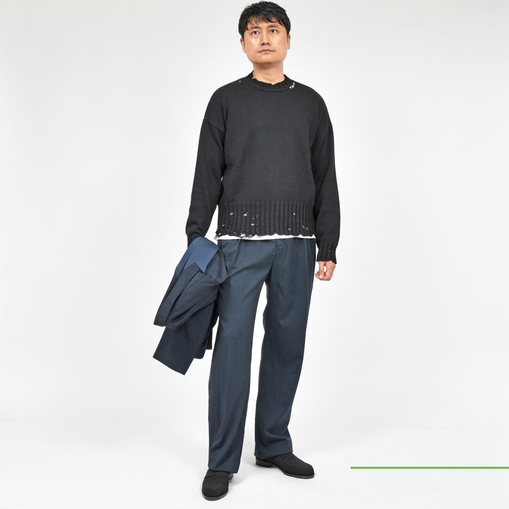 MARNI(マルニ) コットンダメージクルーネックニット GCMG0210A0 UFC652