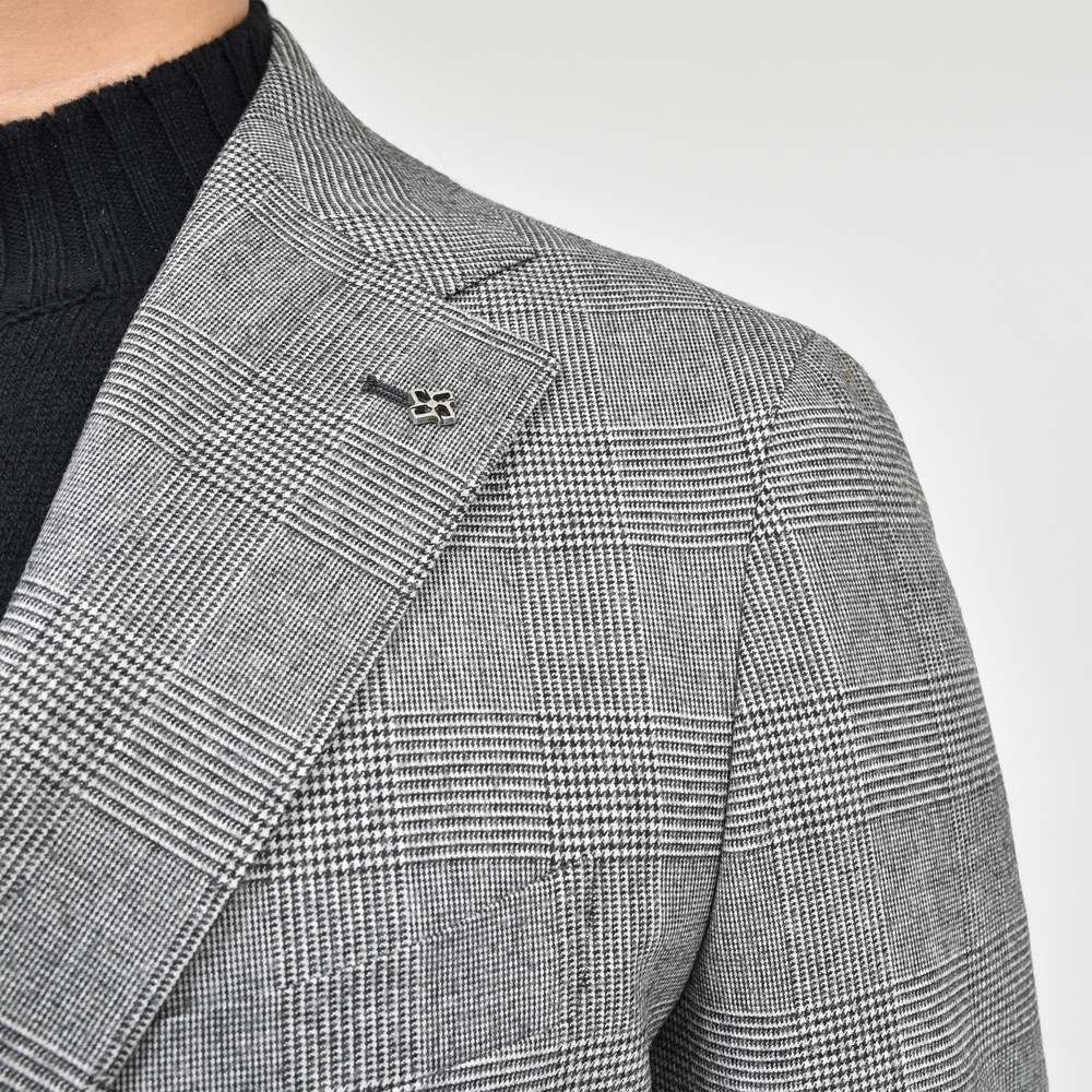TAGLIATORE(タリアトーレ) VESVIOヴェスビオ ストレッチウールナイロングレンチェック2B1プリーツスーツ 2SVF22B11/150113