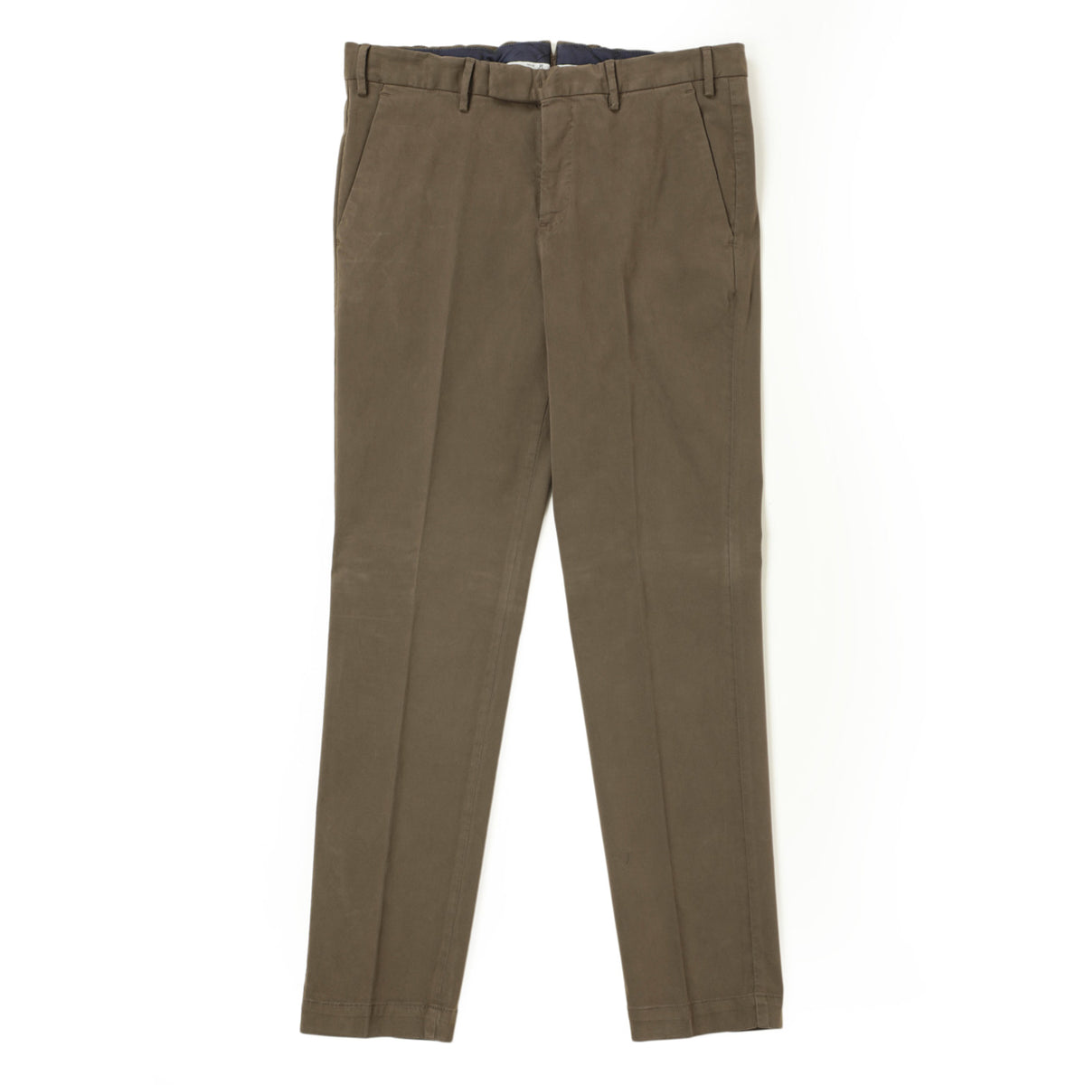 ピーティートリノ / ノープリーツ ストレッチ コットン ウォッシュ スラックス パンツ / MASTER FIT / NK20 / ダークブラウン