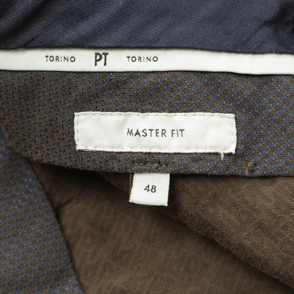 ピーティートリノ / ノープリーツ ストレッチ コットン ウォッシュ スラックス パンツ / MASTER FIT / NK20 / ダークブラウン