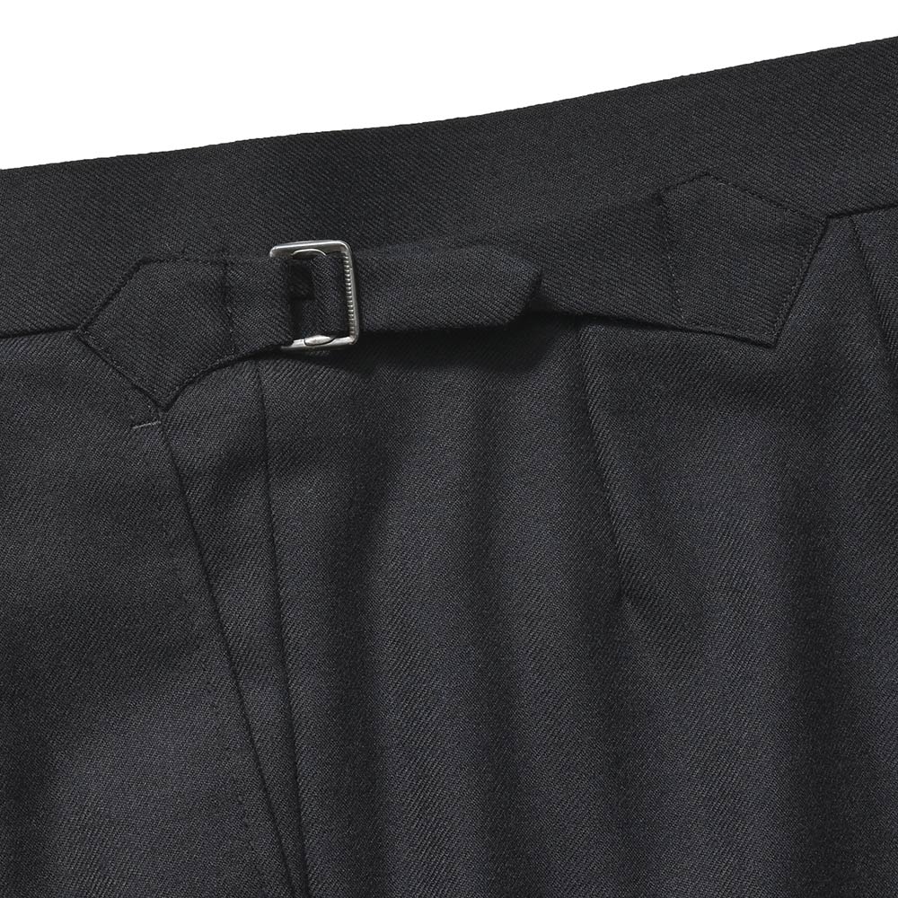 Fumiya Hirano THE TROUSERS フミヤヒラノトラウザーズ ウール ライトフランネル サイドアジャスター 2インプリーツ ドレスパンツ REGENT