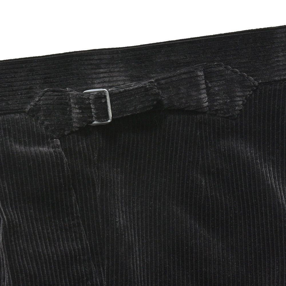 Fumiya Hirano THE TROUSERS フミヤヒラノトラウザーズ Brisbane Moss コットン コーデュロイ サイドアジャスター 2インプリーツ ドレスパンツ REGENT