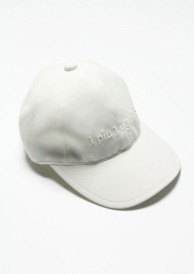 ウノピゥウノウグァーレトレ / 113 POLO CAP / BULKY TWILL/SYNTHETIC LEATHER/MRG555-POE474