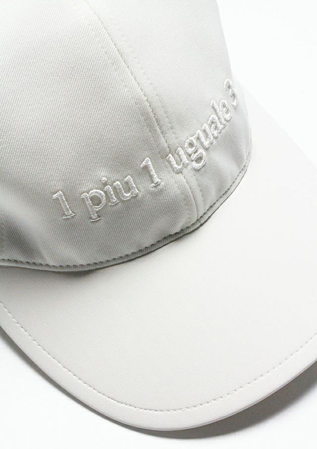 ウノピゥウノウグァーレトレ / 113 POLO CAP / BULKY TWILL/SYNTHETIC LEATHER/MRG555-POE474