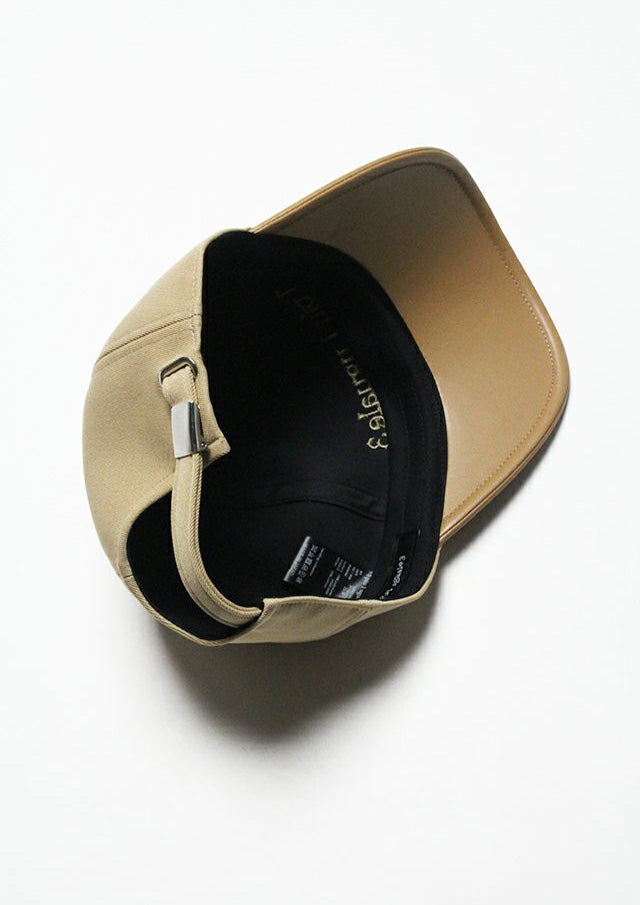 ウノピゥウノウグァーレトレ / 113 POLO CAP / BULKY TWILL/SYNTHETIC LEATHER/MRG555-POE474