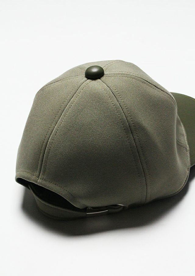 ウノピゥウノウグァーレトレ / 113 POLO CAP / BULKY TWILL/SYNTHETIC LEATHER/MRG555-POE474