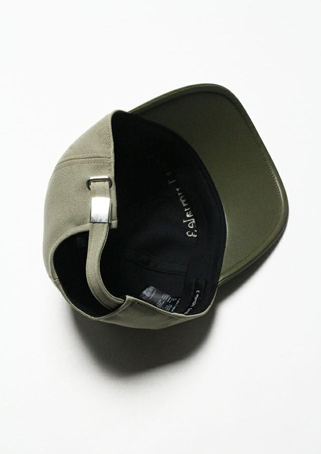 ウノピゥウノウグァーレトレ / 113 POLO CAP / BULKY TWILL/SYNTHETIC LEATHER/MRG555-POE474