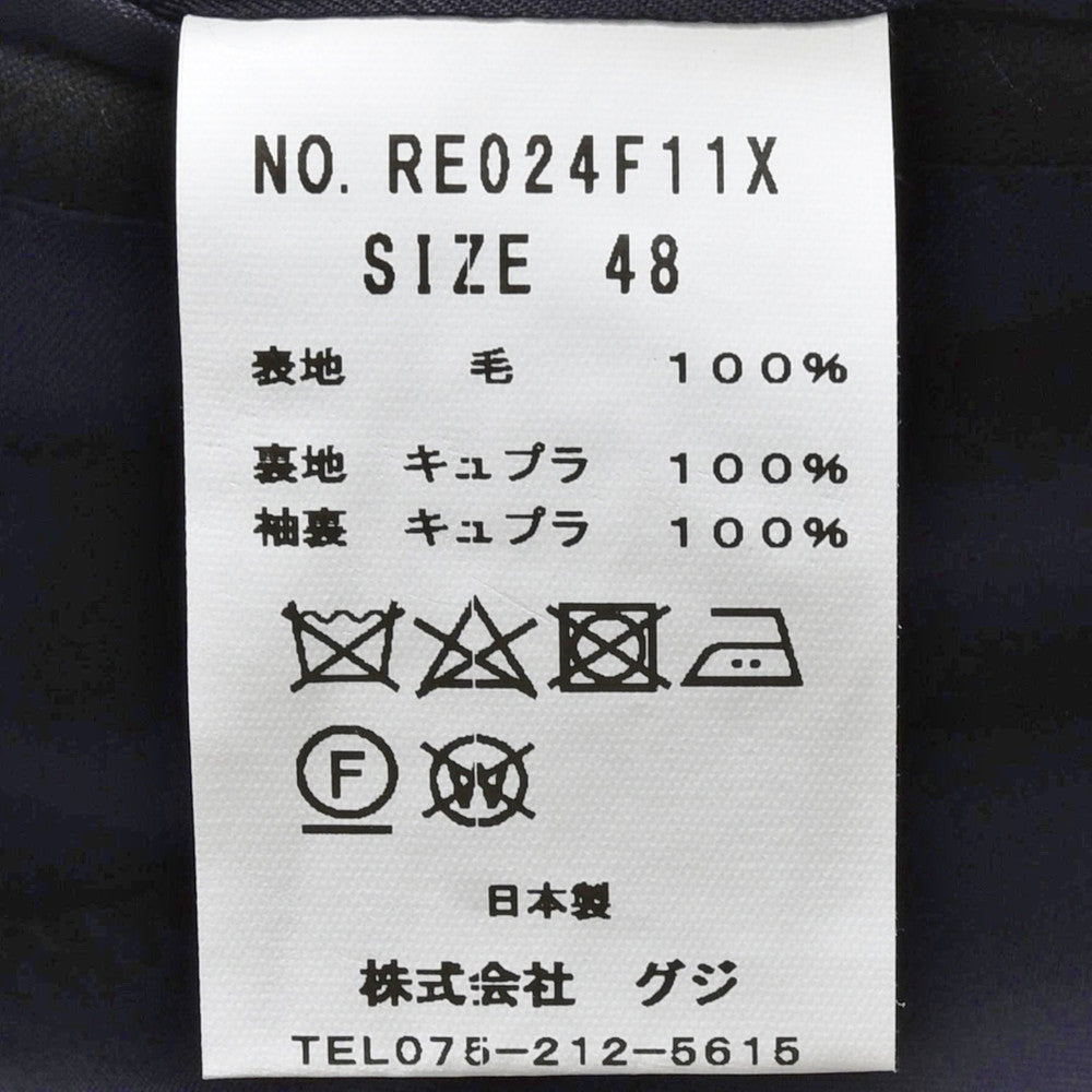 guji(グジ) SUPER130'sウール3B1プリーツスーツ (MADE BY RING JACKET / LoroPianaファブリック使用)【オールシーズン】