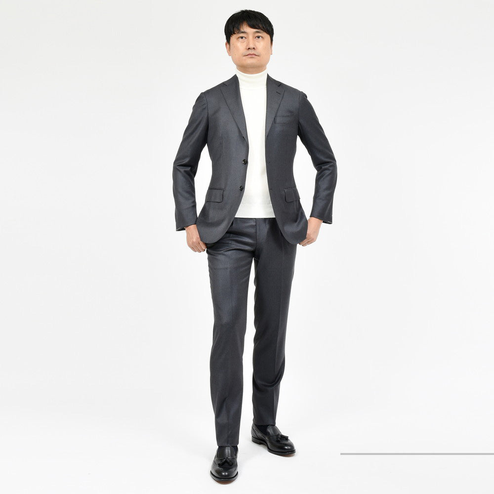 guji(グジ) SUPER130'sウール3B1プリーツスーツ (MADE BY RING JACKET / LoroPianaファブリック使用)【オールシーズン】