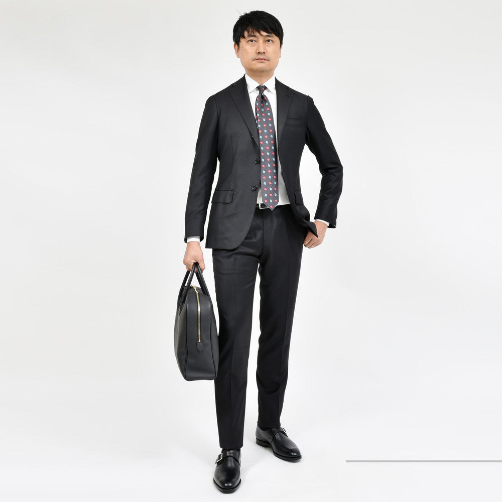 guji(グジ) SUPER130'sウール3B1プリーツスーツ (MADE BY RING JACKET / LoroPianaファブリック使用)【オールシーズン】