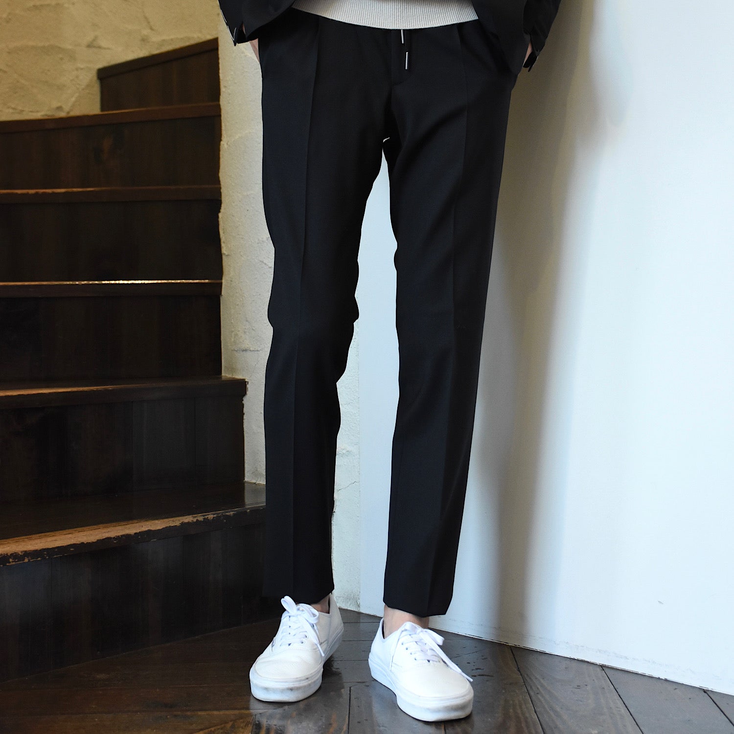 タリアトーレ / ストレッチウール 1プリーツ リラックスパンツ/550034
