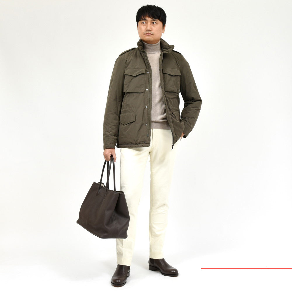 ASPESI(アスペジ) ウォーターレペレントポリエステルタフタパデッドM-65フィールドジャケット MINIFIELD VENTO/4I2I17G703