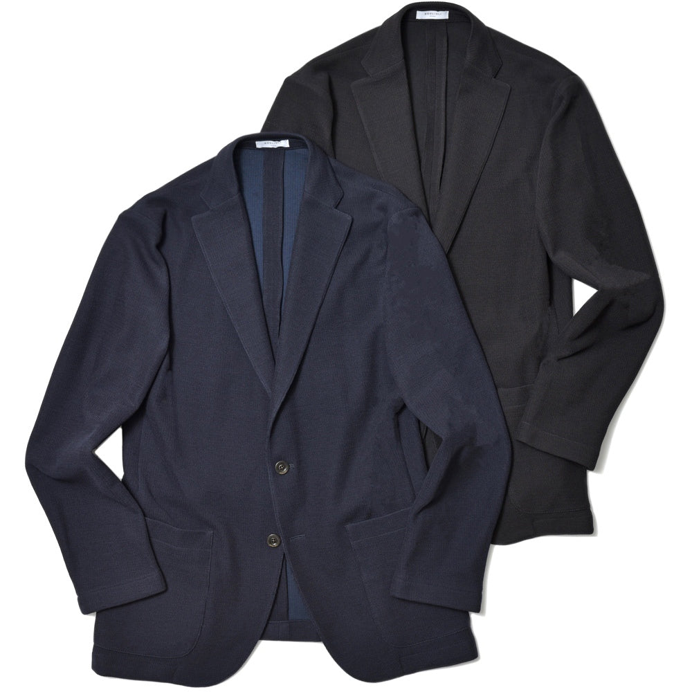 BOGLIOLI(ボリオリ) EMPTY JACKETエンプティジャケット ウールコットンニットジャージ2Bジャケット 0G0166/FA0015