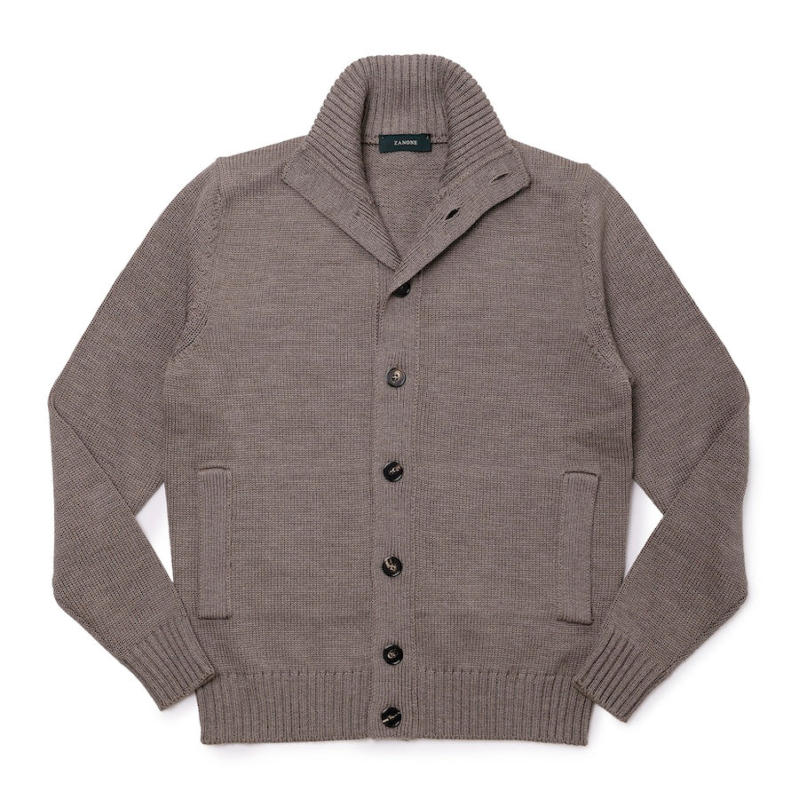 ザノーネ / ニット ブルゾン/CHIOTO(WOOL MERINOS)/810100 ZR229/Z2873/グレージュ