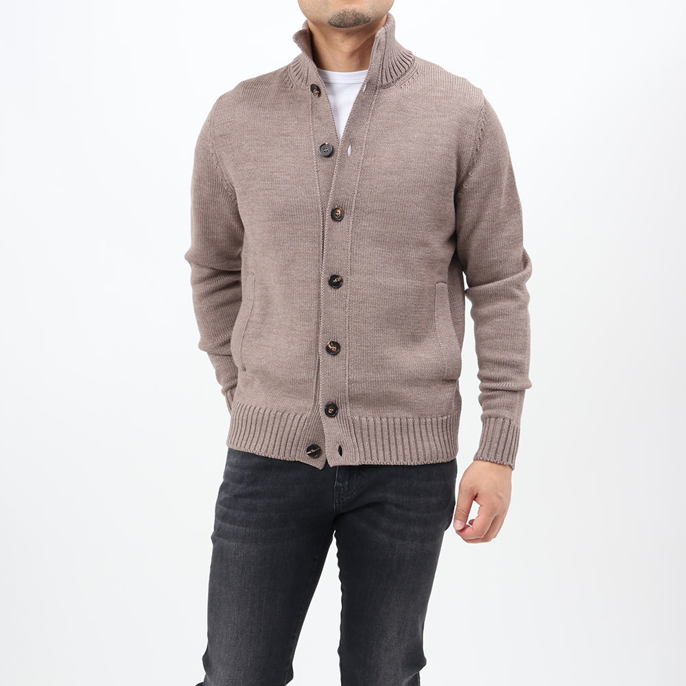 ザノーネ / ニット ブルゾン/CHIOTO(WOOL MERINOS)/810100 ZR229/Z2873/グレージュ