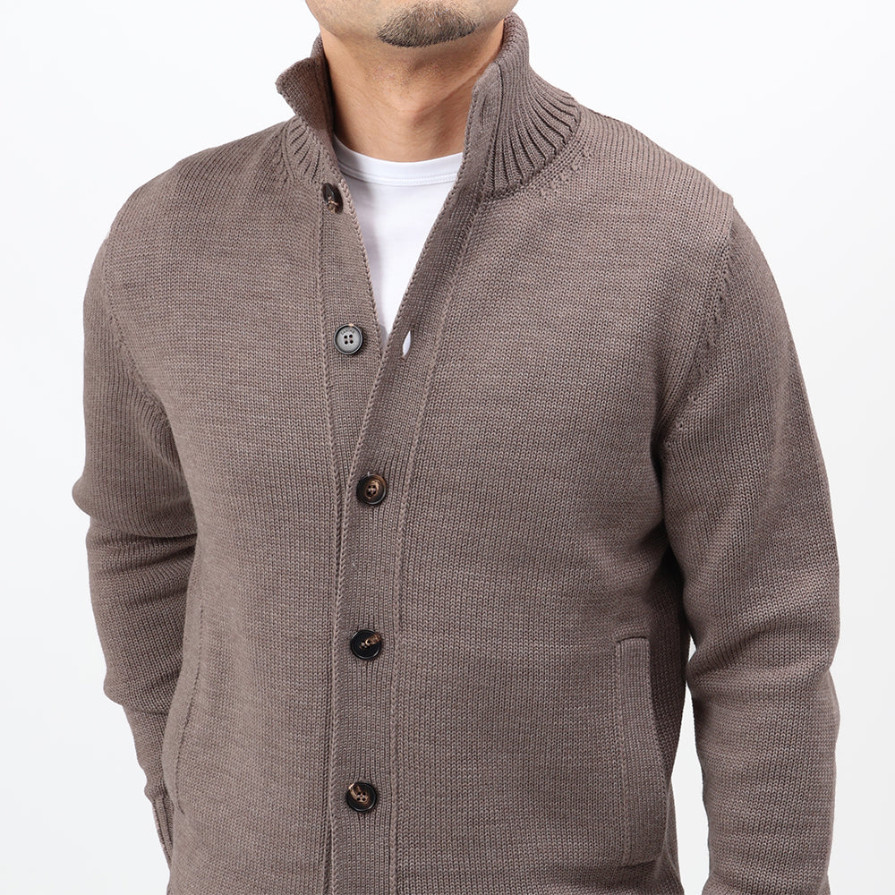 ザノーネ / ニット ブルゾン/CHIOTO(WOOL MERINOS)/810100 ZR229/Z2873/グレージュ