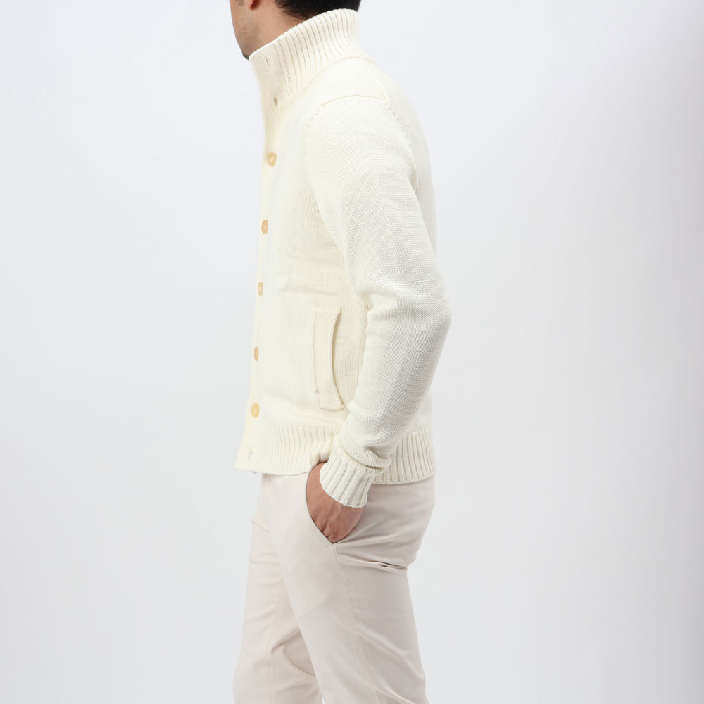 ザノーネ / ニット ブルゾン/CHIOTO(WOOL MERINOS)/812519 ZR229/Z3623/オフホワイト