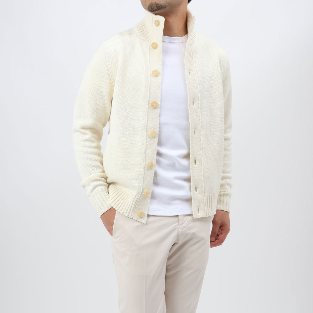 ザノーネ / ニット ブルゾン/CHIOTO(WOOL MERINOS)/812519 ZR229/Z3623/オフホワイト