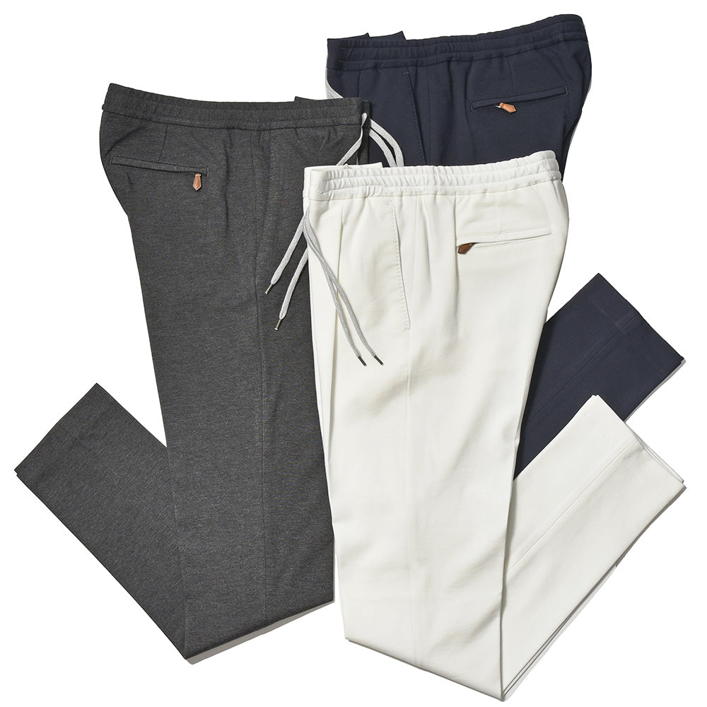 PT TORINO ピーティー トリノ ストレッチテックジャージー 1プリーツ シャーリングパンツ SOFT FIT/VD01