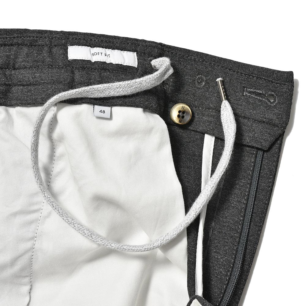 PT TORINO ピーティー トリノ ストレッチテックジャージー 1プリーツ シャーリングパンツ SOFT FIT/VD01