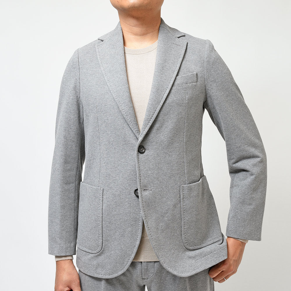 CIRCOLO 1901 チルコロ1901 コットン ストレッチ カシミヤタッチジャージー セットアップ対応 シングル2Bジャケット