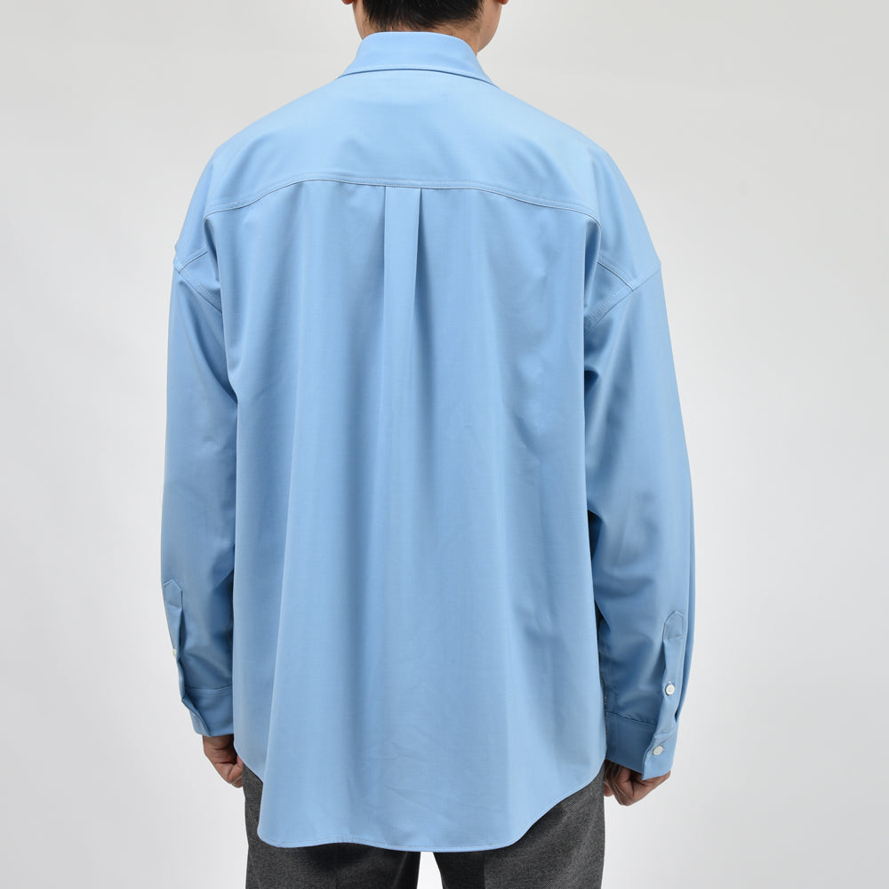 MARNI(マルニ) ポリエステルウールトロピカルバイカラーシャツ CUMU0278QS UTP771