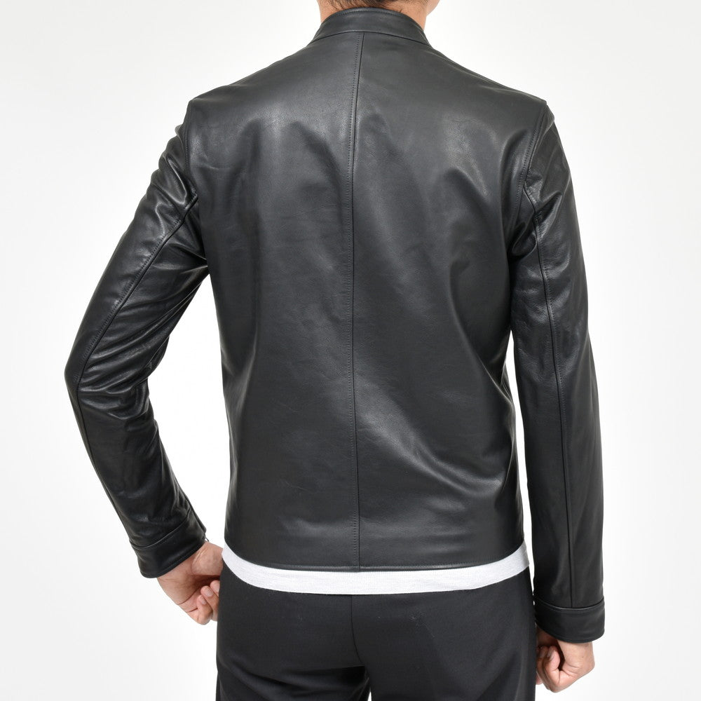 SERAPHIN(セラファン) BIKER ANDYバイカーアンディ カーフレザースタンドカラーシングルライダース 009-00