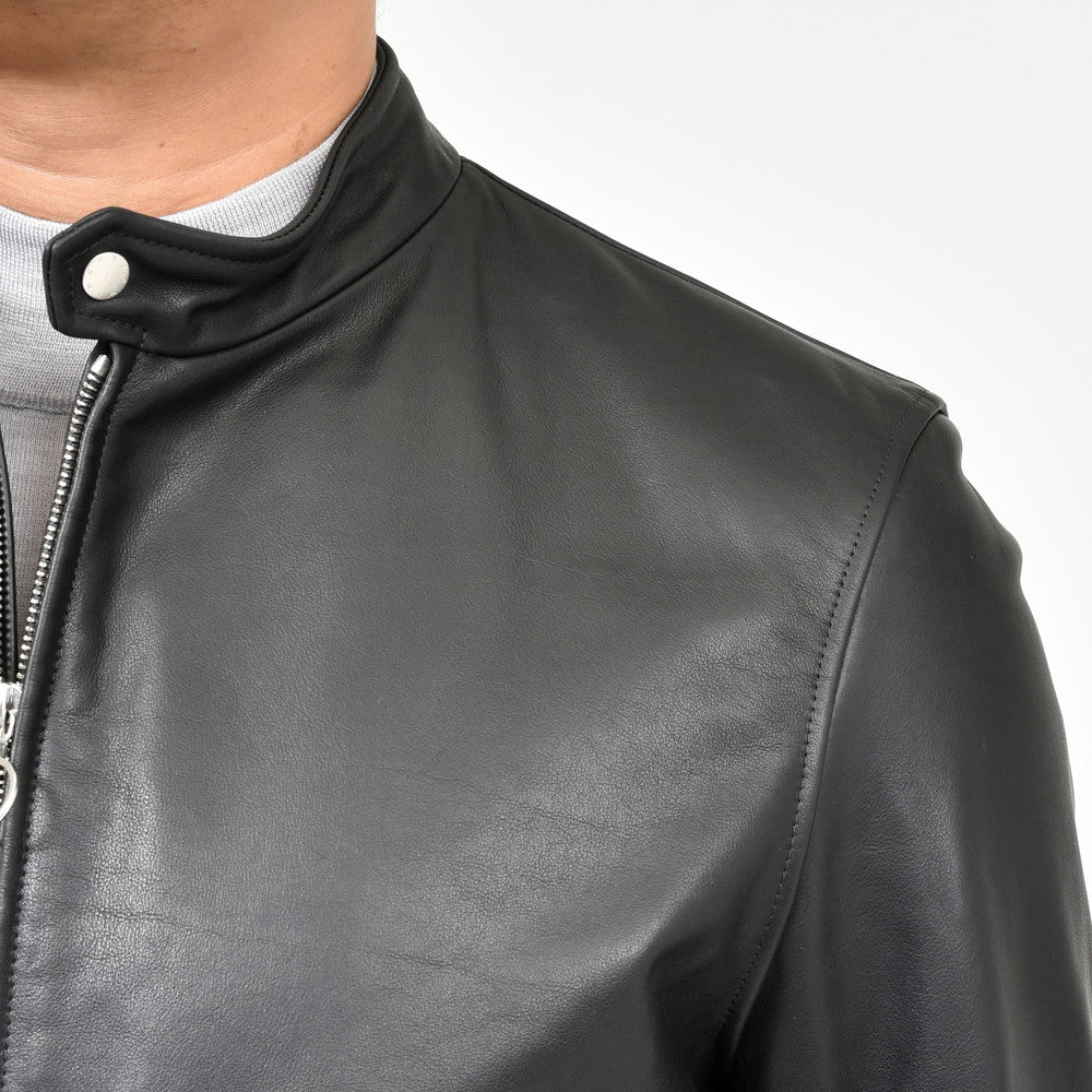 SERAPHIN(セラファン) BIKER ANDYバイカーアンディ カーフレザースタンドカラーシングルライダース 009-00