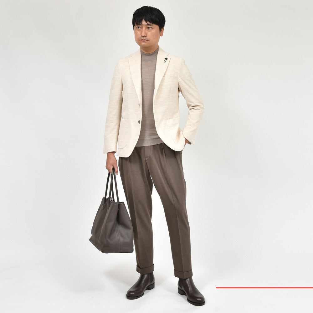 LARDINI(ラルディーニ) ADVANCEアドヴァンス コットンアルパカコーデュロイ3Bジャケット JA6000AQ/IVSF63503