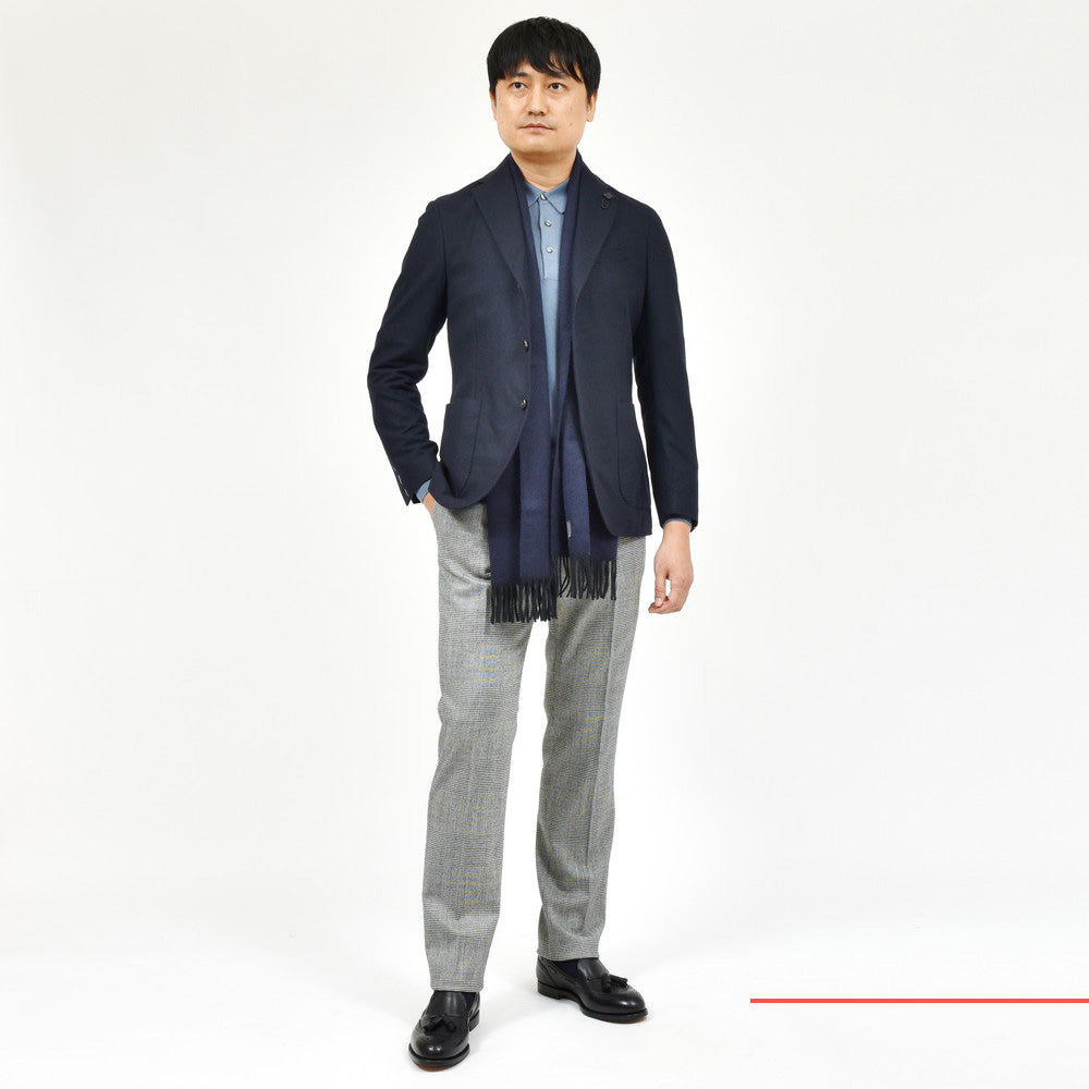 LARDINI(ラルディーニ) ADVANCEアドヴァンス ウールカシミアナイロンライトツィード3Bジャケット JA6000AQ/IVSF63512