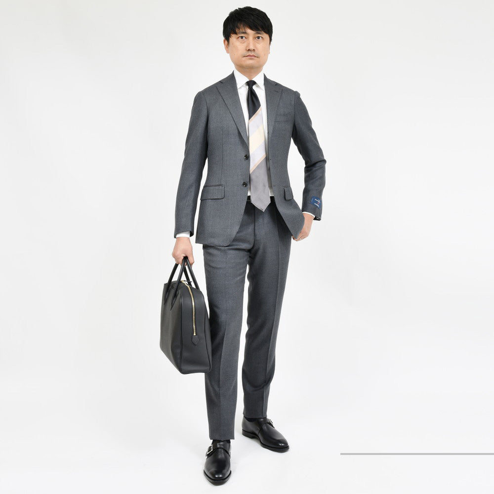 guji(グジ) ウールサージ3B1プリーツスーツ (MADE BY RING JACKET / Ermenegildo Zegnaファブリック使用)【春/秋/冬】