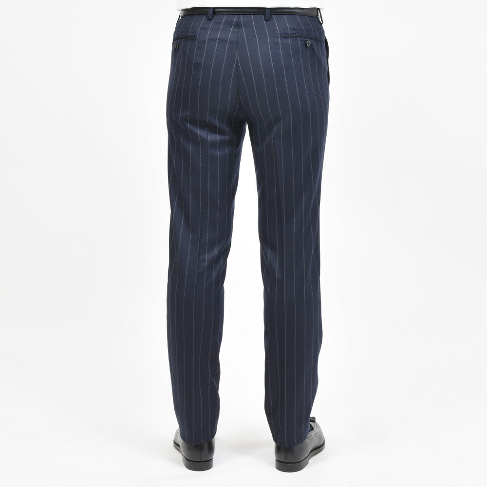 guji(グジ) Magnifico15マニフィコ15 15マイクロンウールチョークストライプ3B1プリーツスーツ(MADE BY RING JACKET / Ermenegildo Zegna