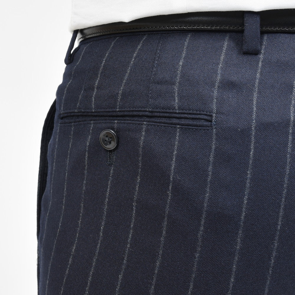 guji(グジ) Magnifico15マニフィコ15 15マイクロンウールチョークストライプ3B1プリーツスーツ(MADE BY RING JACKET / Ermenegildo Zegna