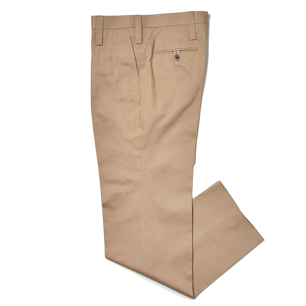 Fumiya Hirano THE TROUSERS フミヤヒラノトラウザーズ Brisbane Moss コットン ツイル 2インプリーツ パンツ DAVIS