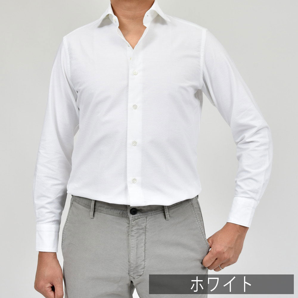 Giannetto(ジャンネット) コットンピンオックスセミワイドカラーシャツ VINCI FIT/146600V81