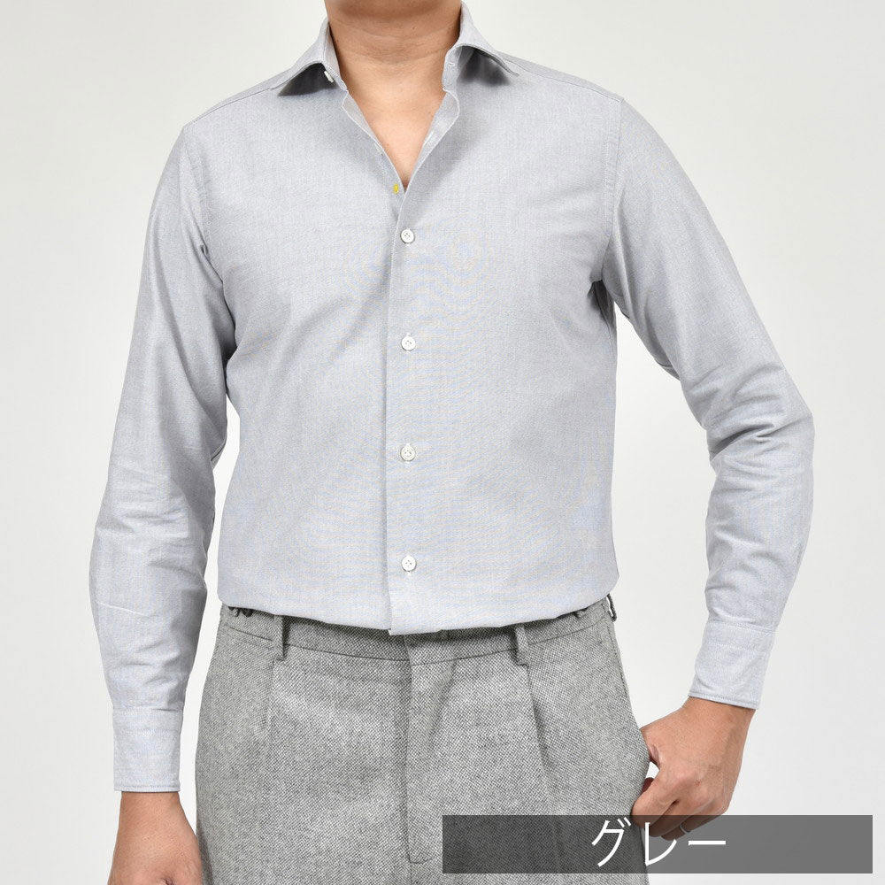 Giannetto(ジャンネット) コットンピンオックスセミワイドカラーシャツ VINCI FIT/146600V81