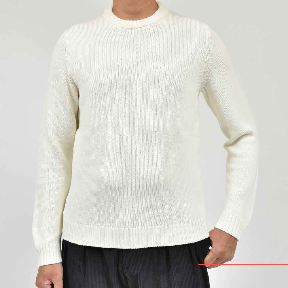 ZANONE(ザノーネ) 5ゲージウールクルーネックニット GIRO/SLIM FIT/810104/ZR229/25411