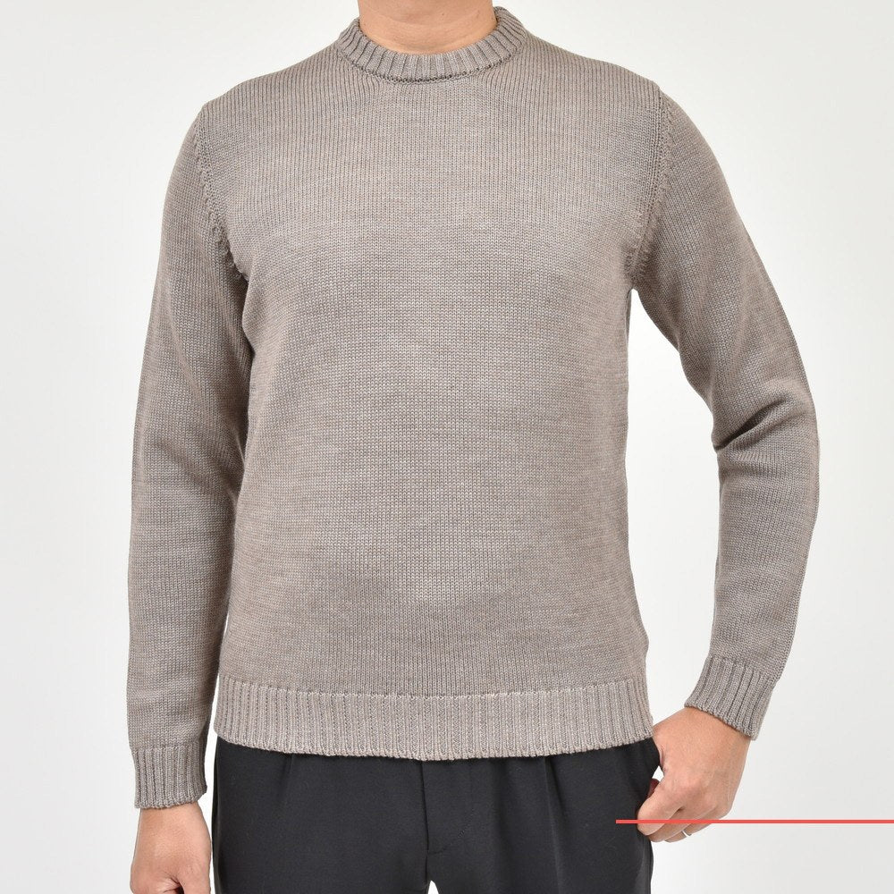 ZANONE(ザノーネ) 5ゲージウールクルーネックニット GIRO/SLIM FIT/810104/ZR229/25411