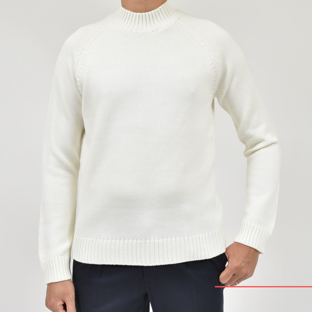 ZANONE(ザノーネ) 5ゲージウールモックネックニット LUPO RAG/SLIM FIT/810128/ZR229/25427
