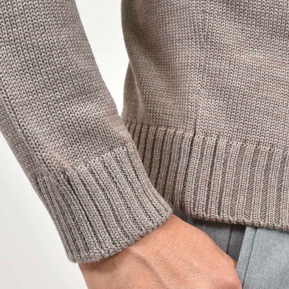 ZANONE(ザノーネ) 5ゲージウールモックネックニット LUPO RAG/SLIM FIT/810128/ZR229/25427