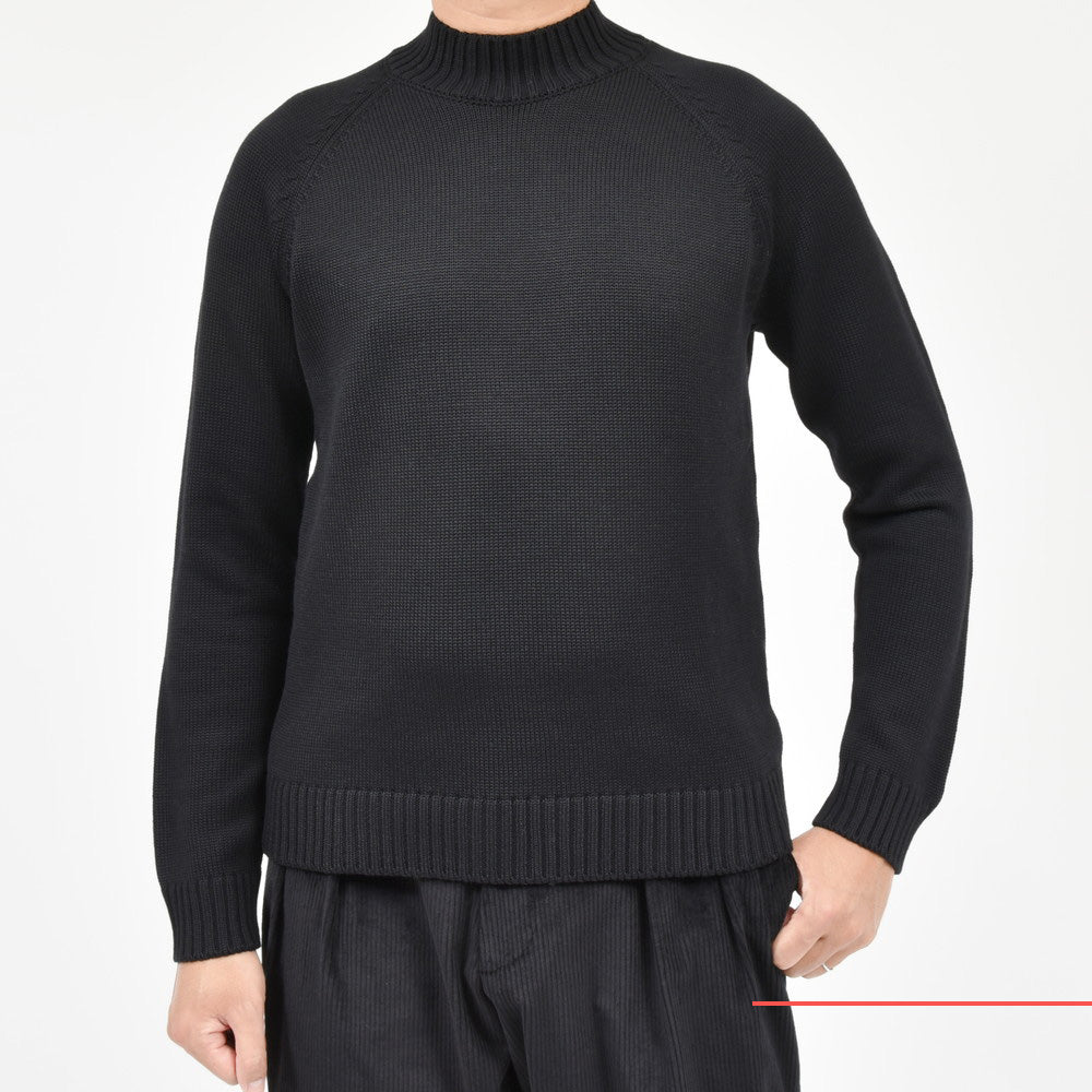 ZANONE(ザノーネ) 5ゲージウールモックネックニット LUPO RAG/SLIM FIT/810128/ZR229/25427