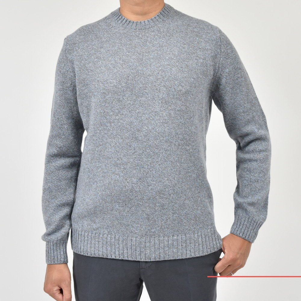 ZANONE(ザノーネ) ウールメランジクルーネックニット GIRO/SLIM FIT/810104/ZN233/25409