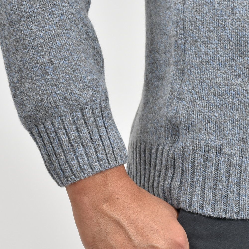 ZANONE(ザノーネ) ウールメランジクルーネックニット GIRO/SLIM FIT/810104/ZN233/25409