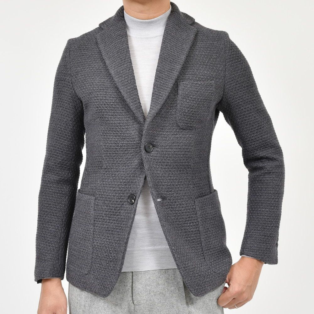 ZANONE(ザノーネ) ボンディングジャガードニットブレザージャケット BLAZER/SLIM FIT/810161/ZN243/26700