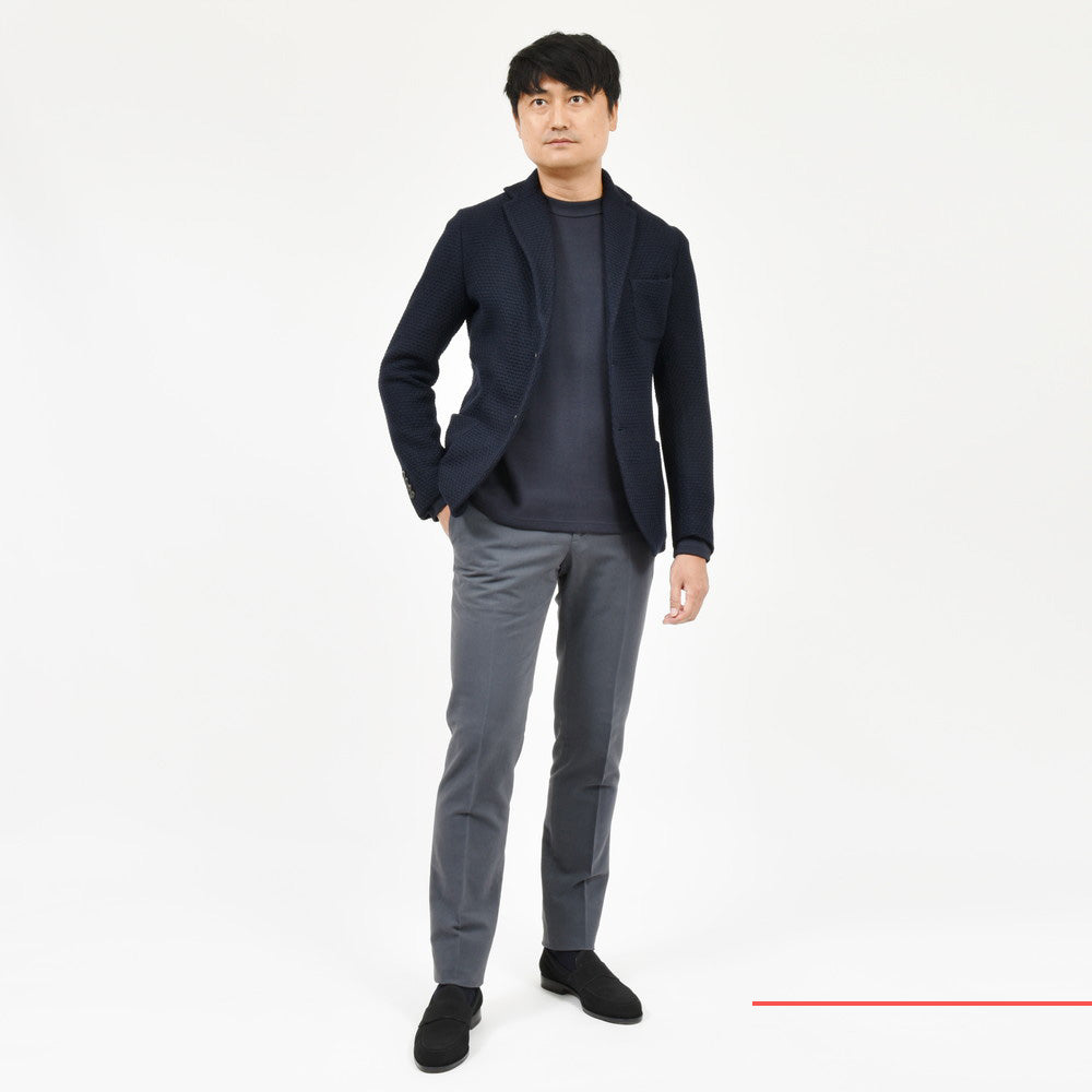 ZANONE(ザノーネ) ボンディングジャガードニットブレザージャケット BLAZER/SLIM FIT/810161/ZN243/26700