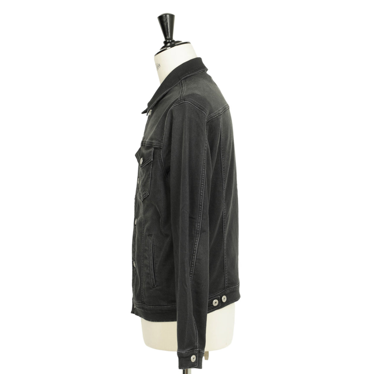 ロイロジャース / ストレッチ コットン ポリエステル デニム ジャケット / Vieri Fleece 3rd 4th / C0998 / ブラック