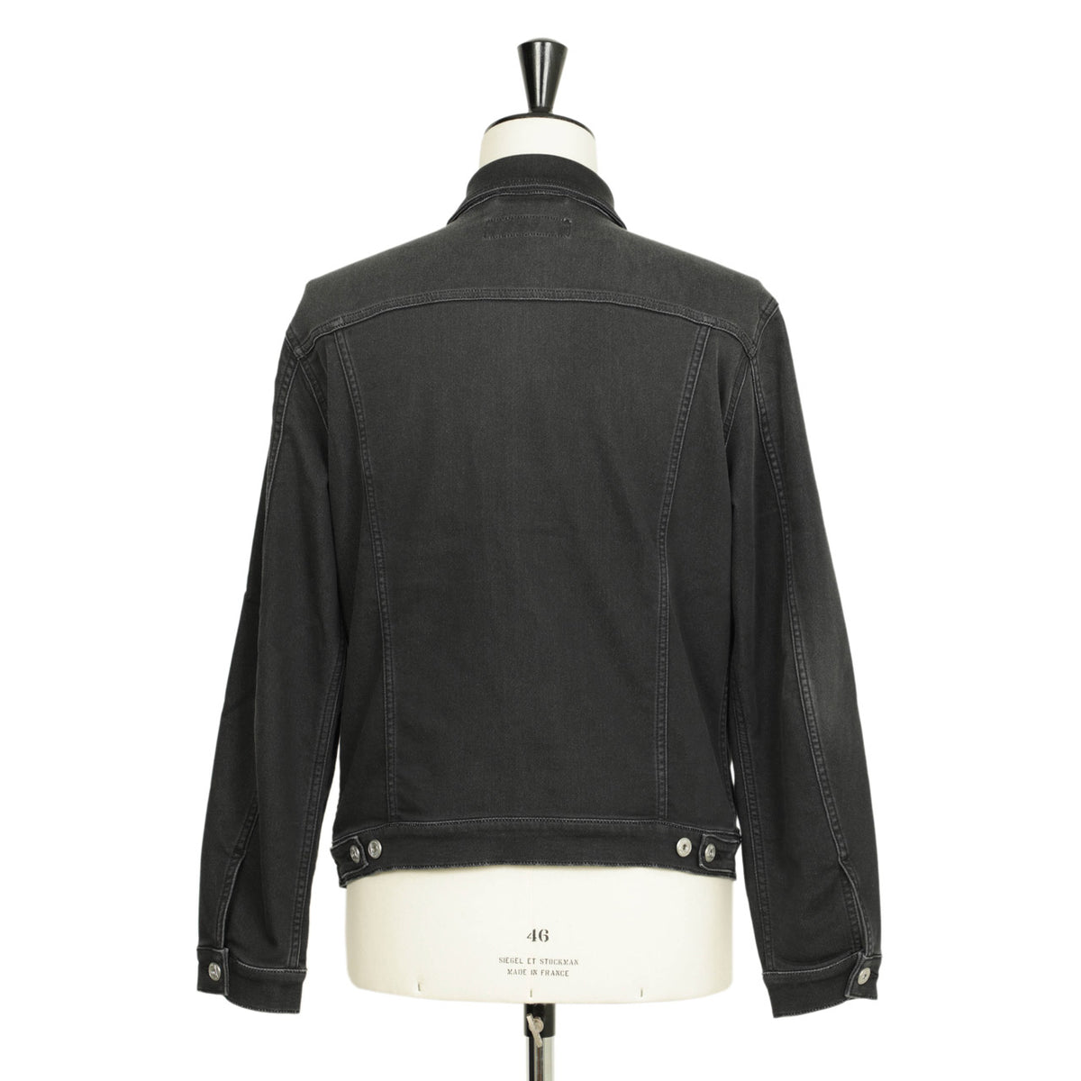 ロイロジャース / ストレッチ コットン ポリエステル デニム ジャケット / Vieri Fleece 3rd 4th / C0998 / ブラック