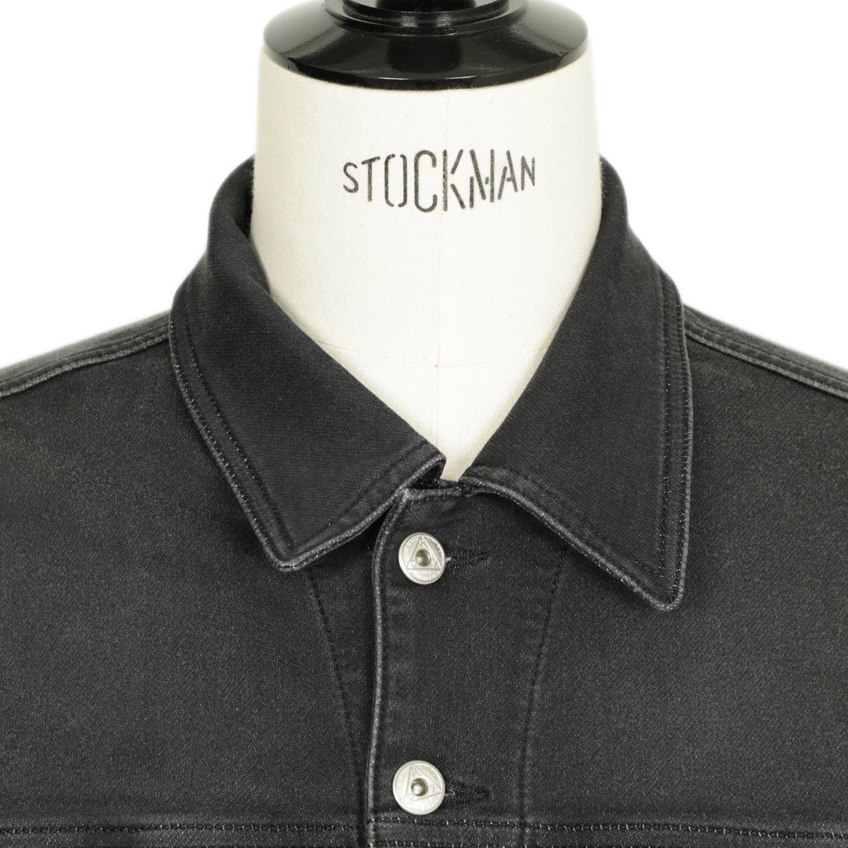 ロイロジャース / ストレッチ コットン ポリエステル デニム ジャケット / Vieri Fleece 3rd 4th / C0998 / ブラック