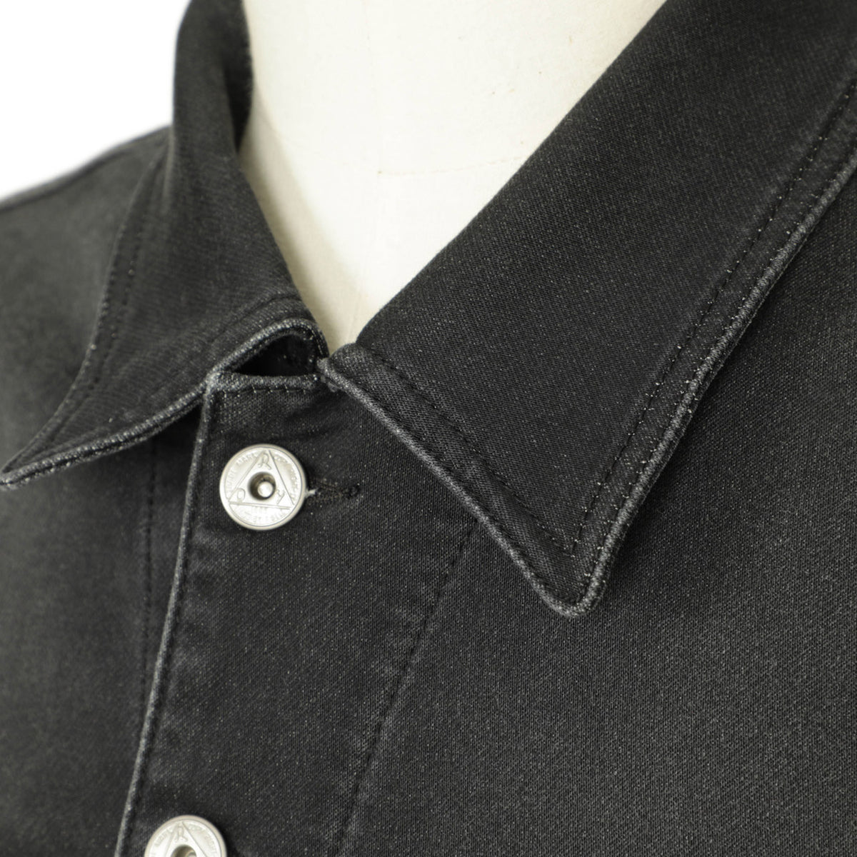 ロイロジャース / ストレッチ コットン ポリエステル デニム ジャケット / Vieri Fleece 3rd 4th / C0998 / ブラック