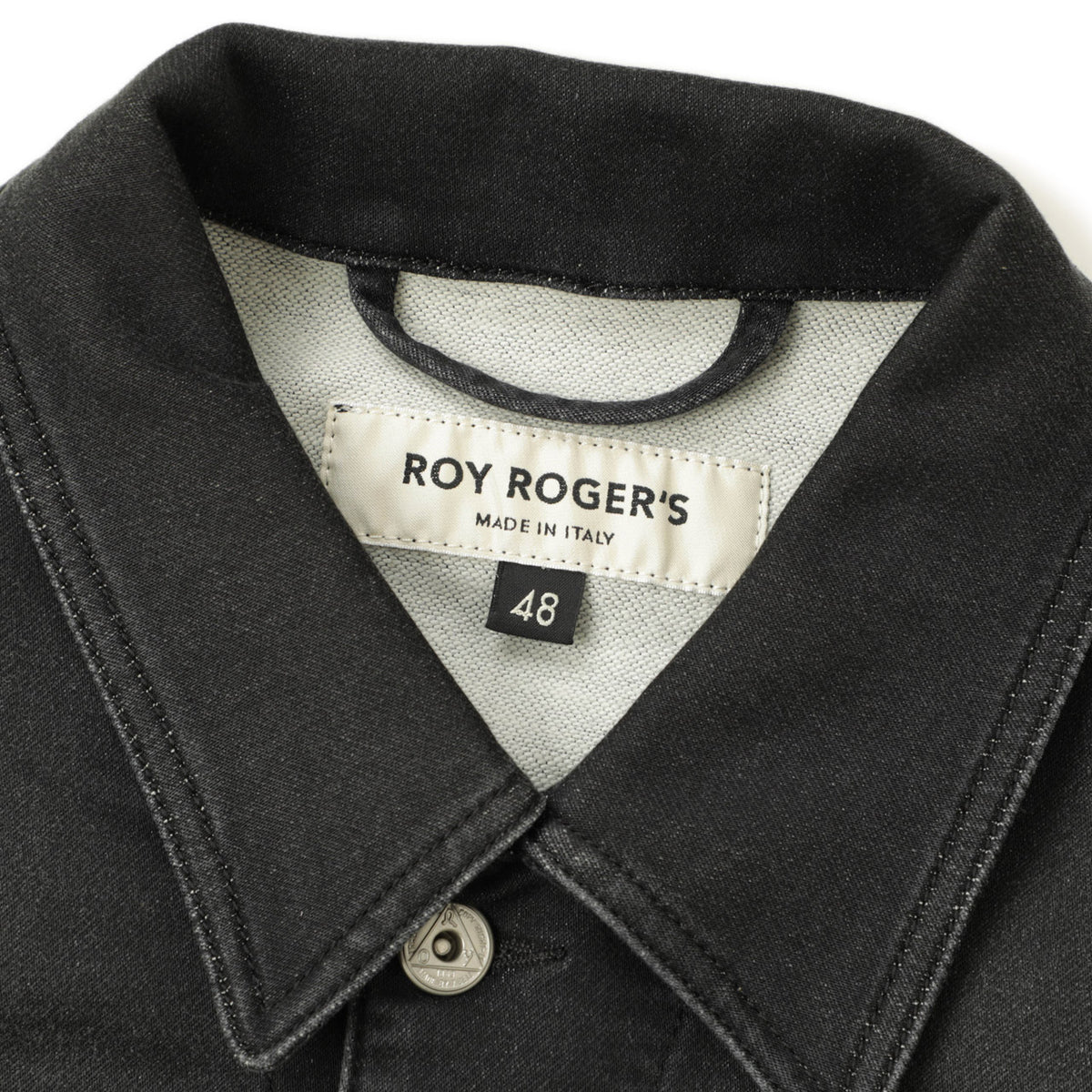ロイロジャース / ストレッチ コットン ポリエステル デニム ジャケット / Vieri Fleece 3rd 4th / C0998 / ブラック